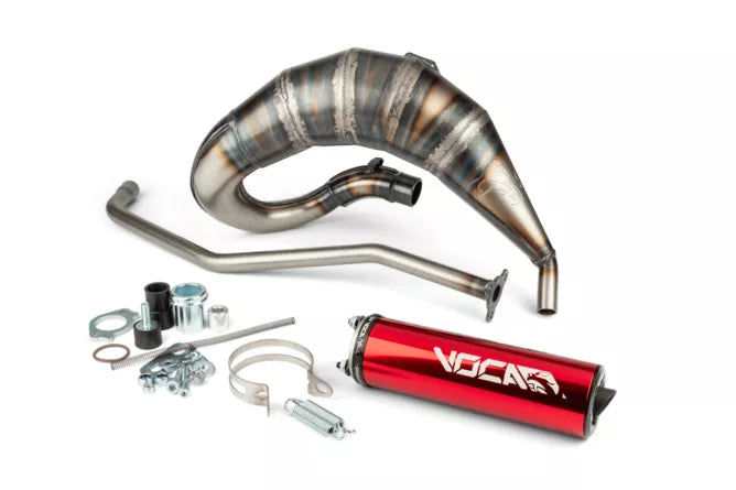 Avgassystem Voca Cross Rookie 50 - 70cc high mount red Derbi Senda / DRD